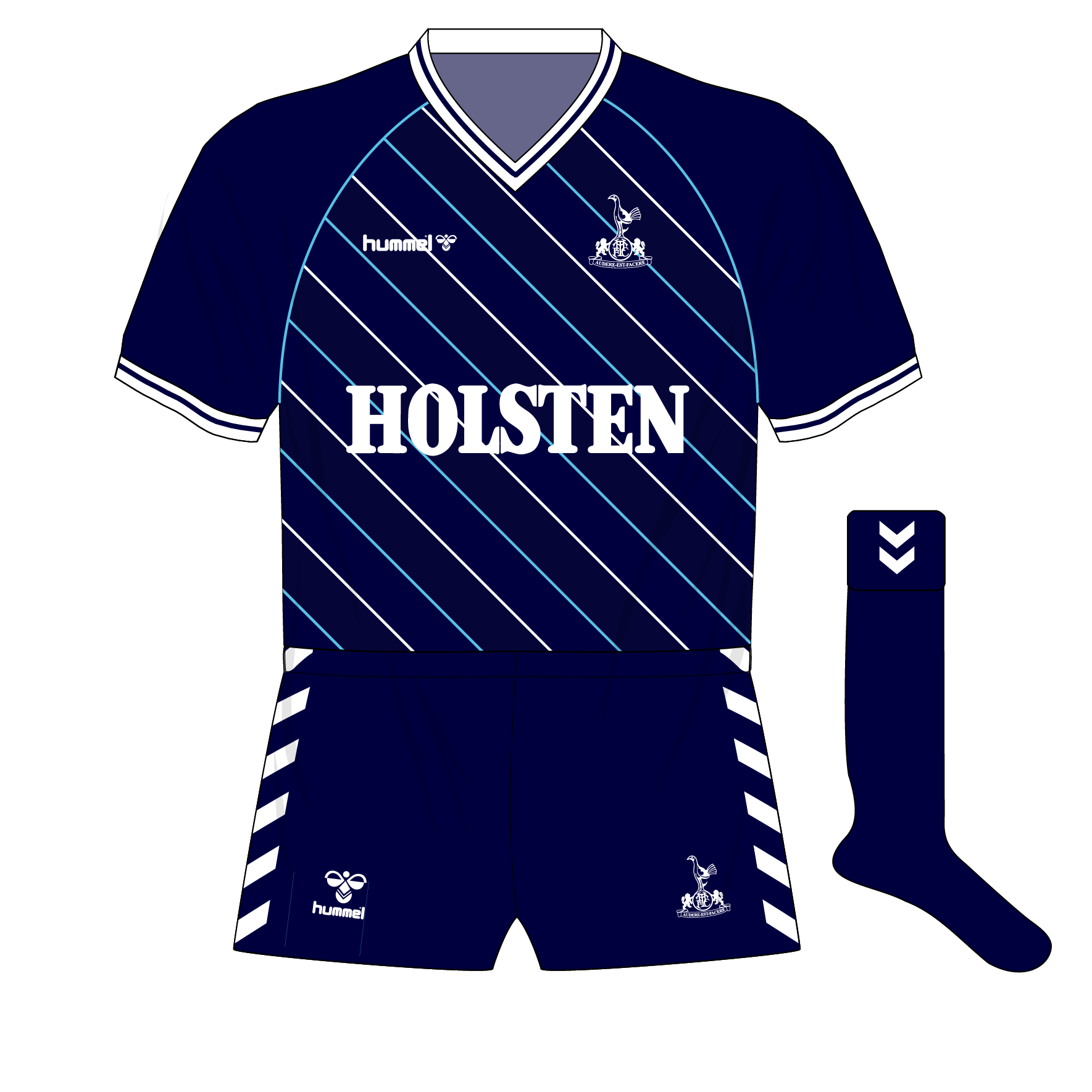 Tottenham Hotspur Away football shirt 1983 - 1985. Sponsored by