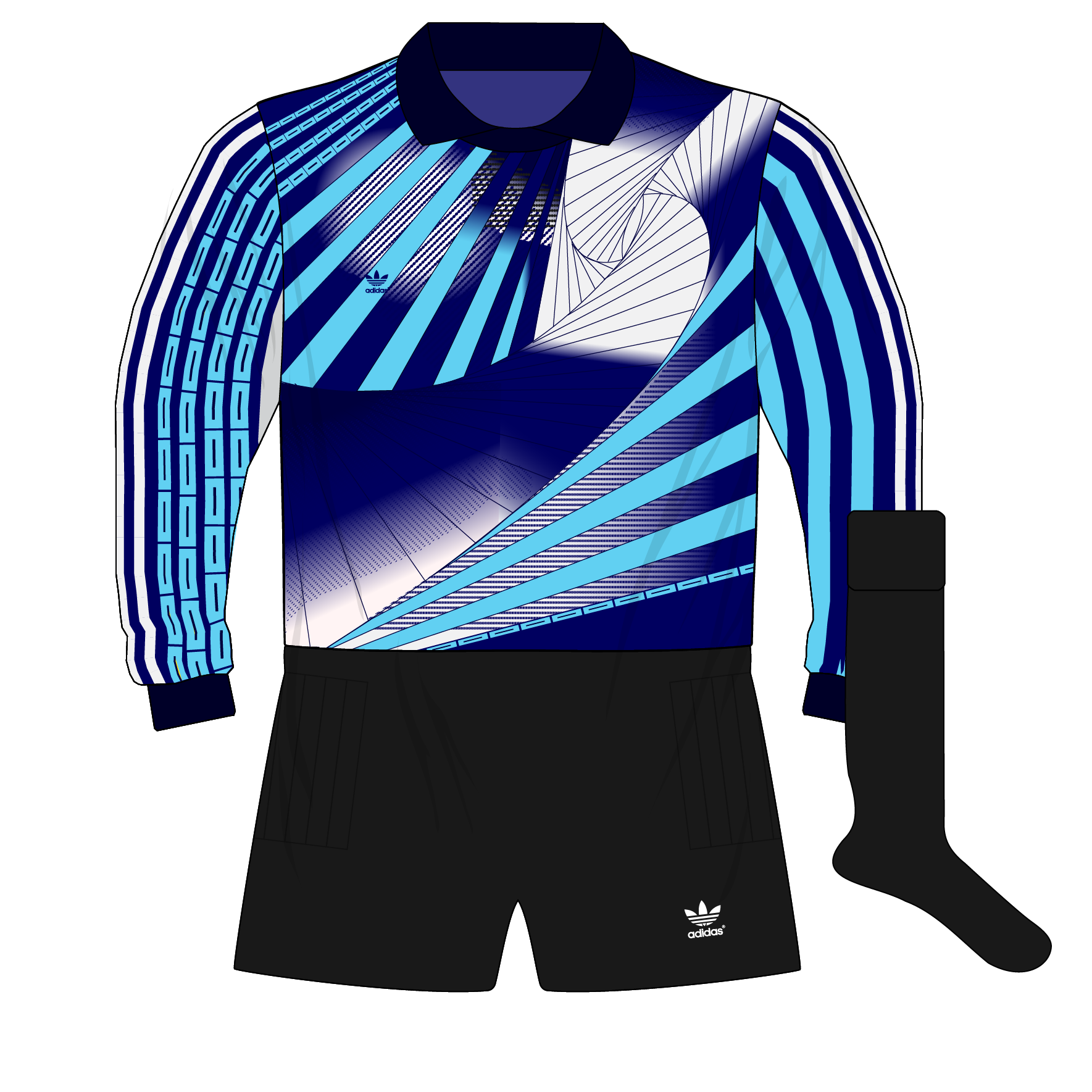 adidas blue goalkeeper jersey