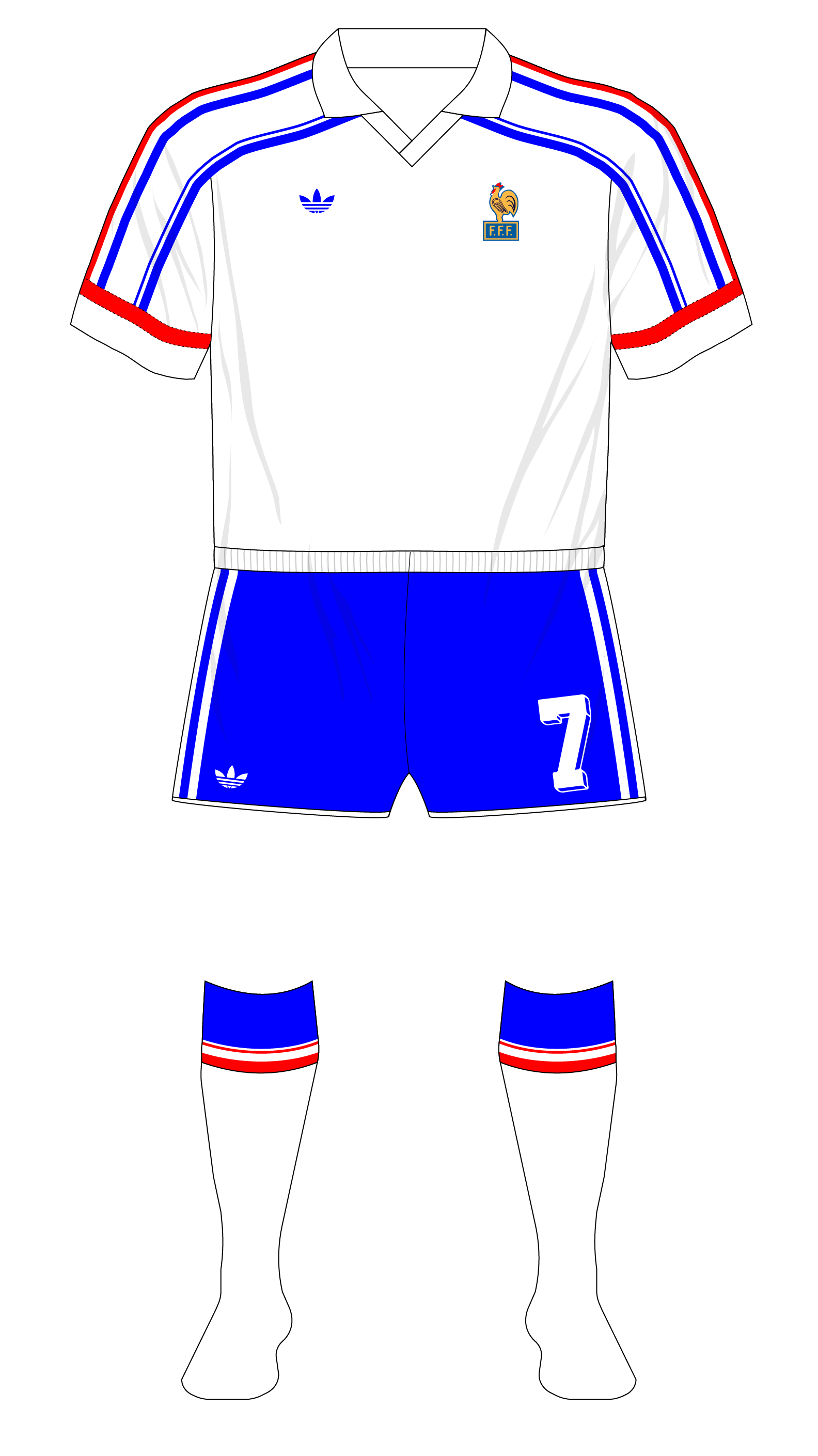 maillot france 1986 adidas