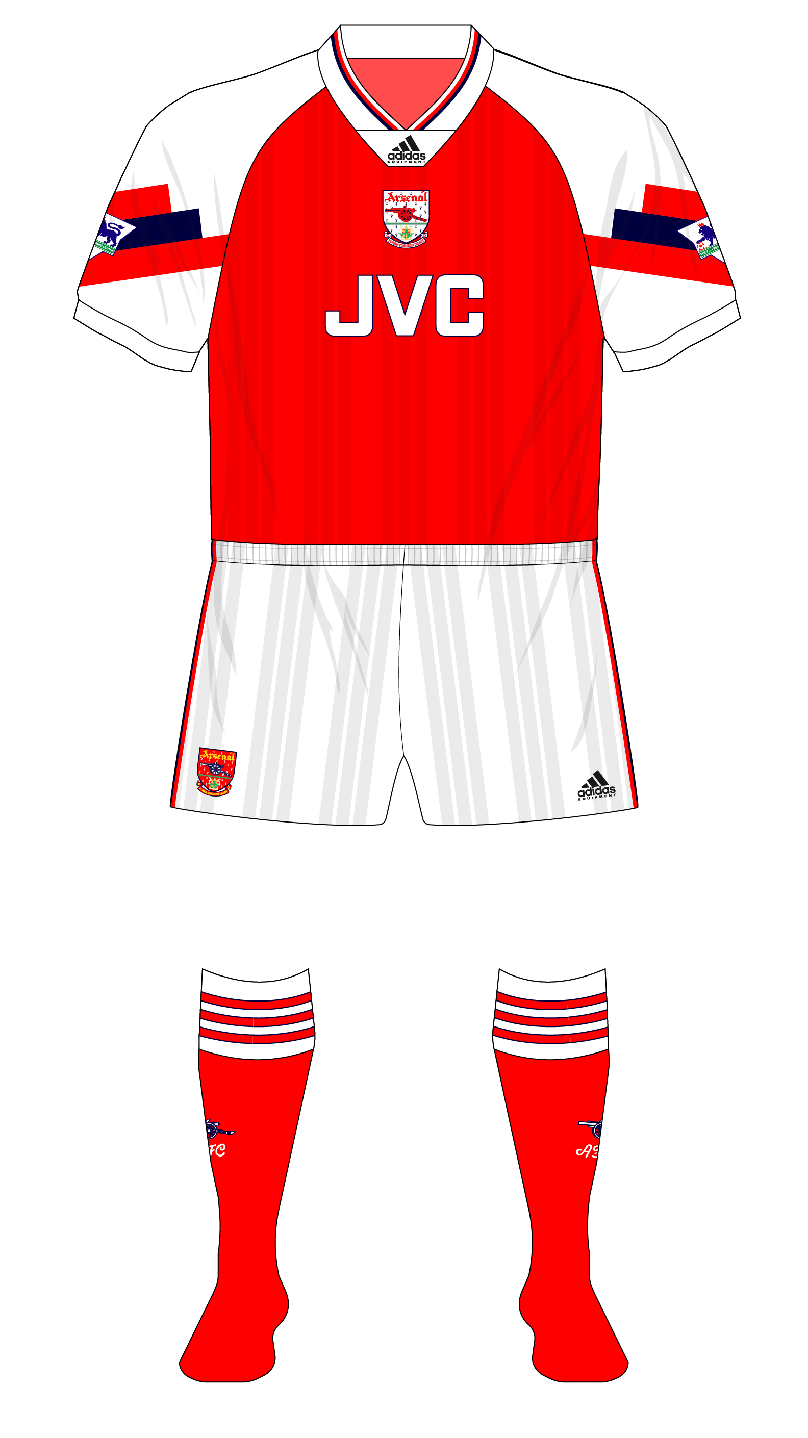arsenal jersey 1992