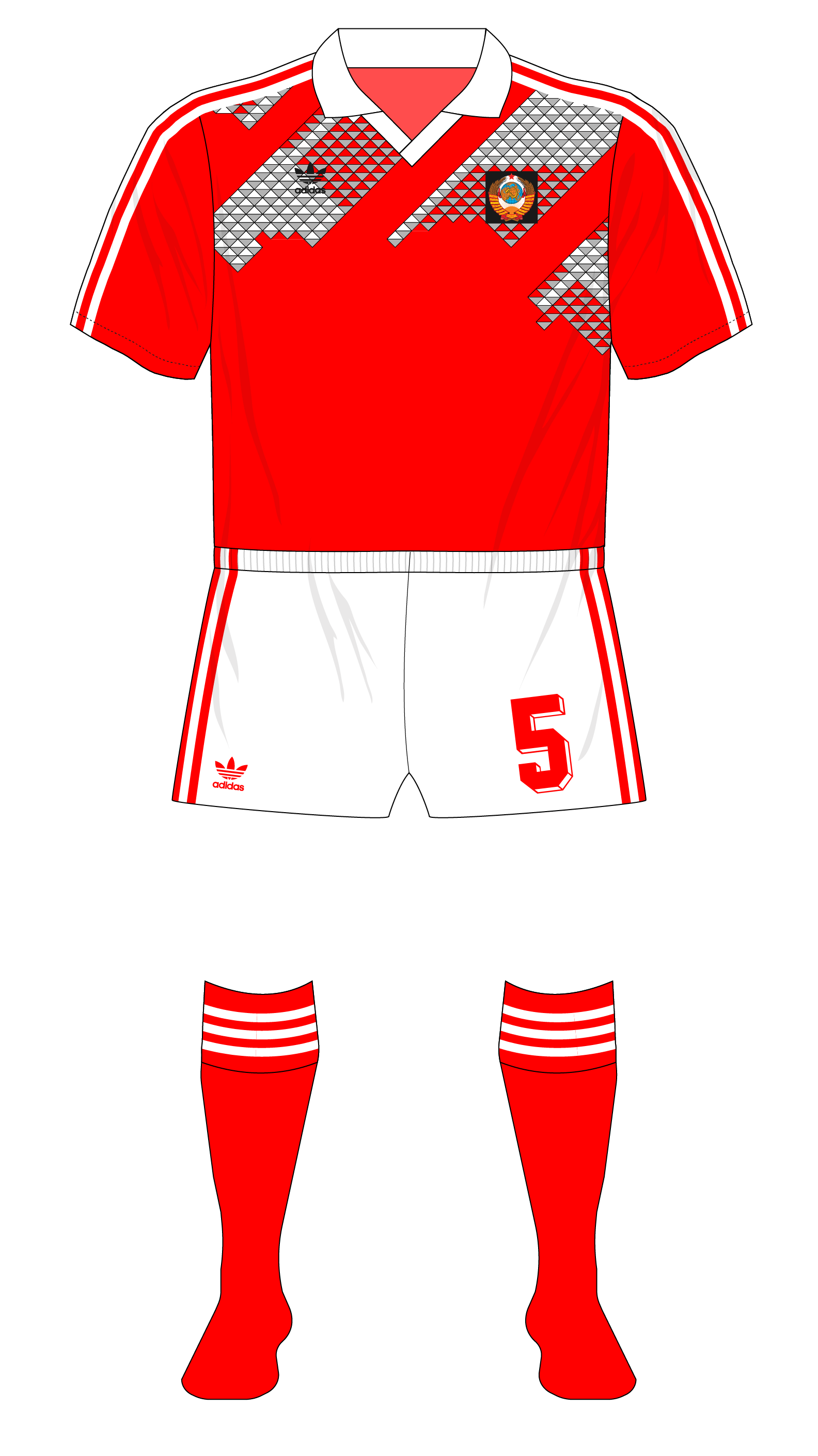 Kire Football Kits: Soviet Union kits World Cup 1990