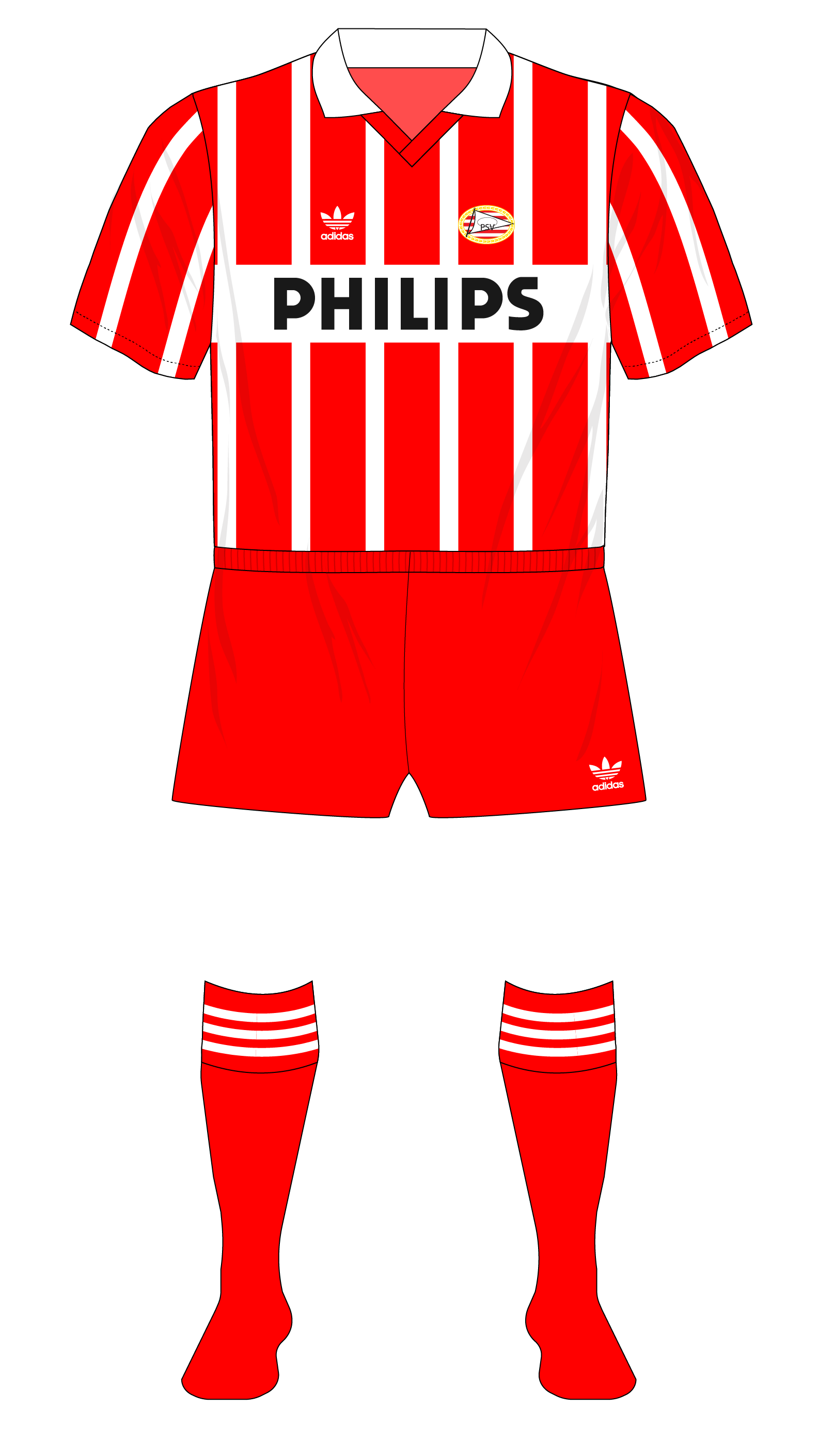 Por ley Empuje Espolvorear Season in kits – six shirts for PSV Eindhoven in 1989-90, but the new away  kit remained unused – MuseumofJerseys.com