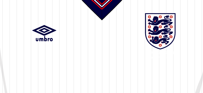 Camiseta Selección de Inglaterra 1984 home | Umbro - Peru FC
