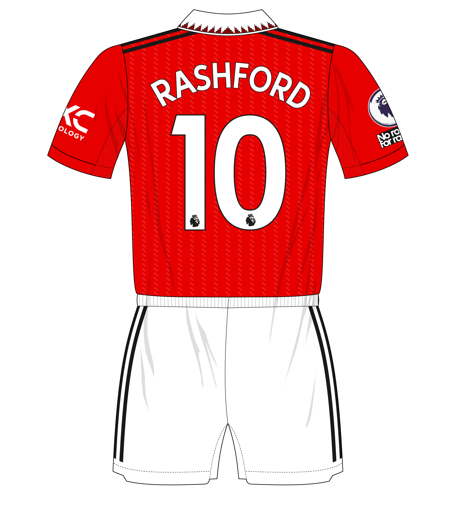 Maillot Manchester United Third 2022/23 – M – Rashford #10 – Neuf