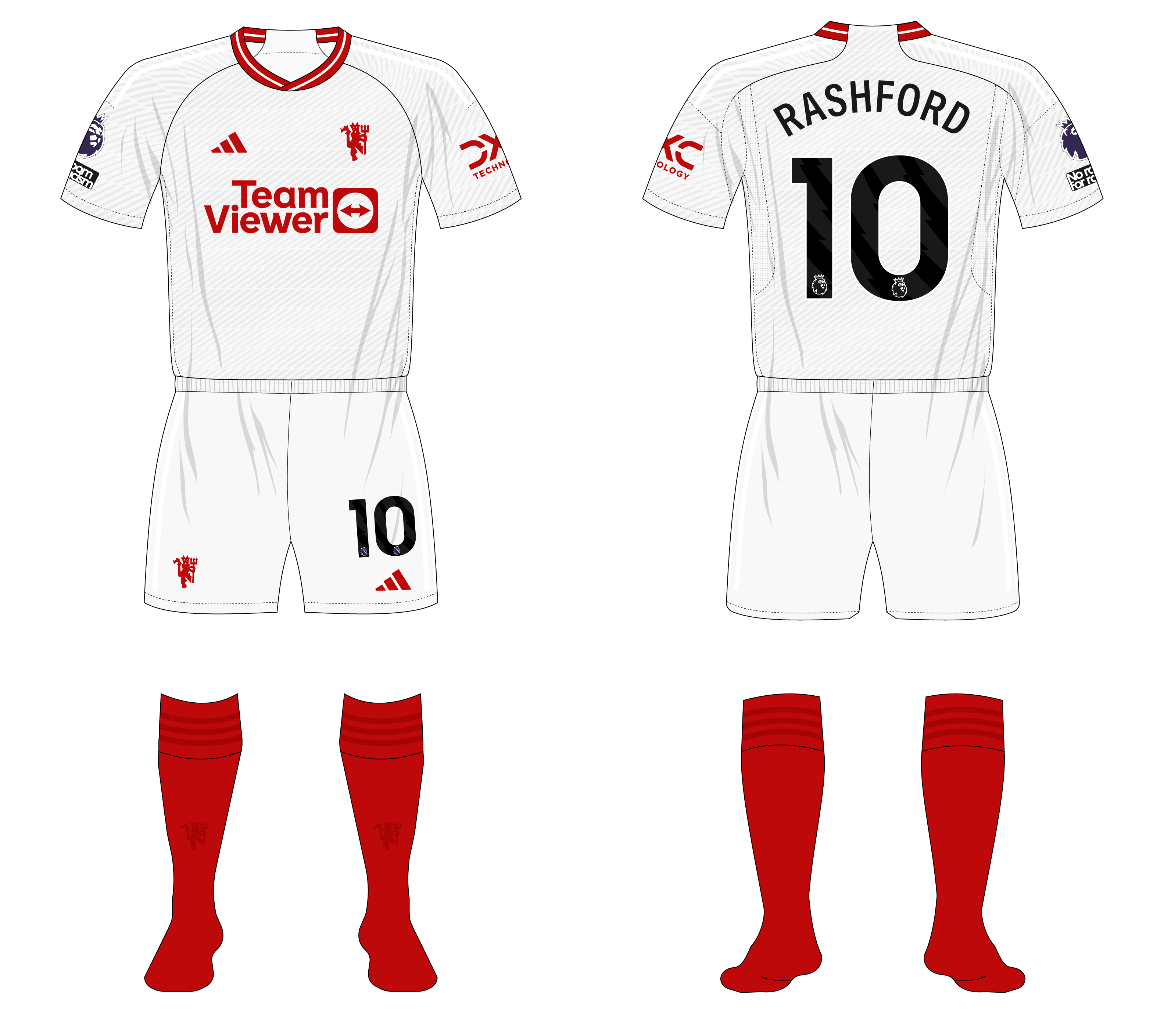 Flocage Manchester United 2023/2024 Third – Hojlund, Neuf Avec étiquettes