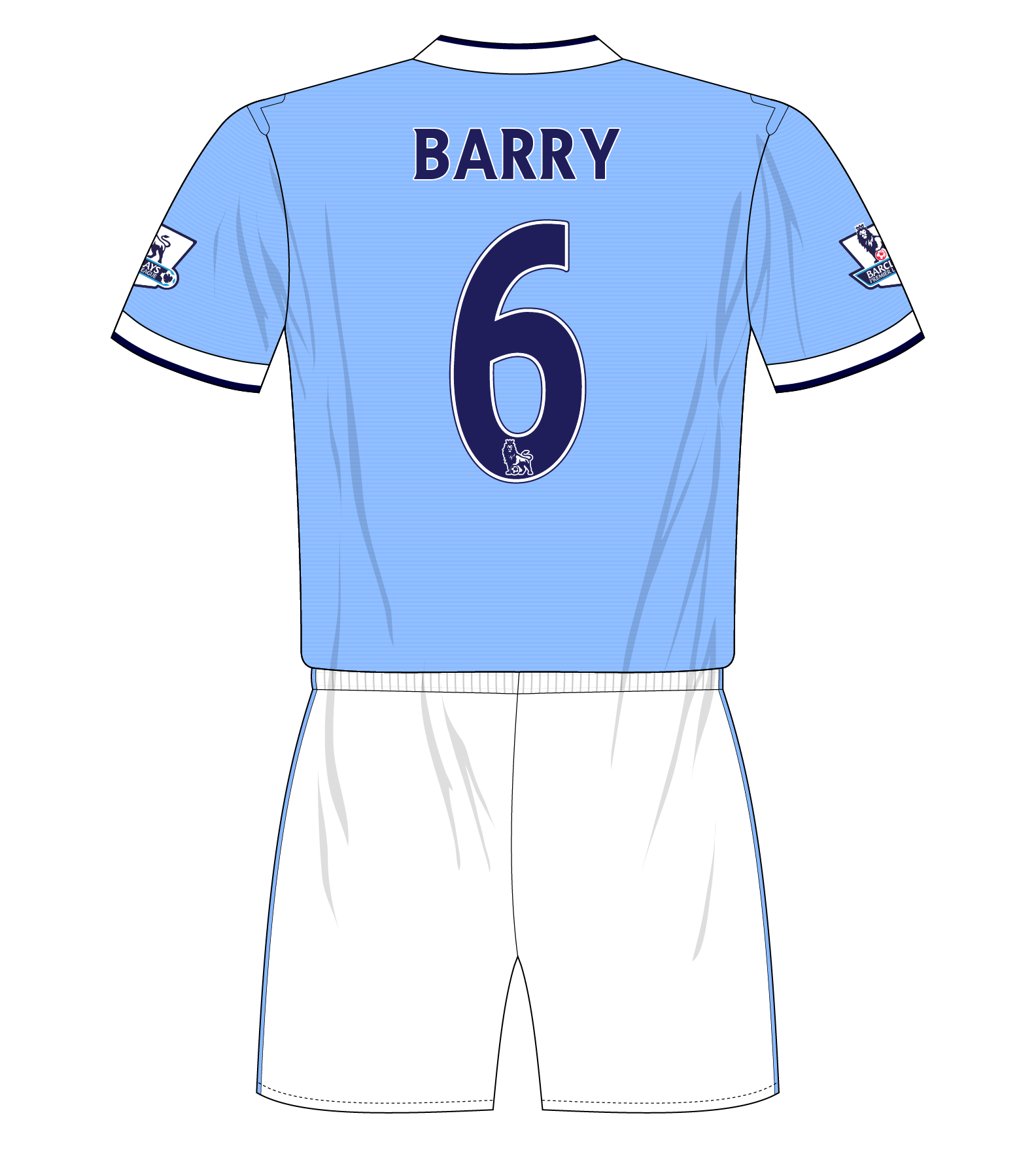 Manchester-City-2013-2014-home-number-6-Barry – Museum of Jerseys