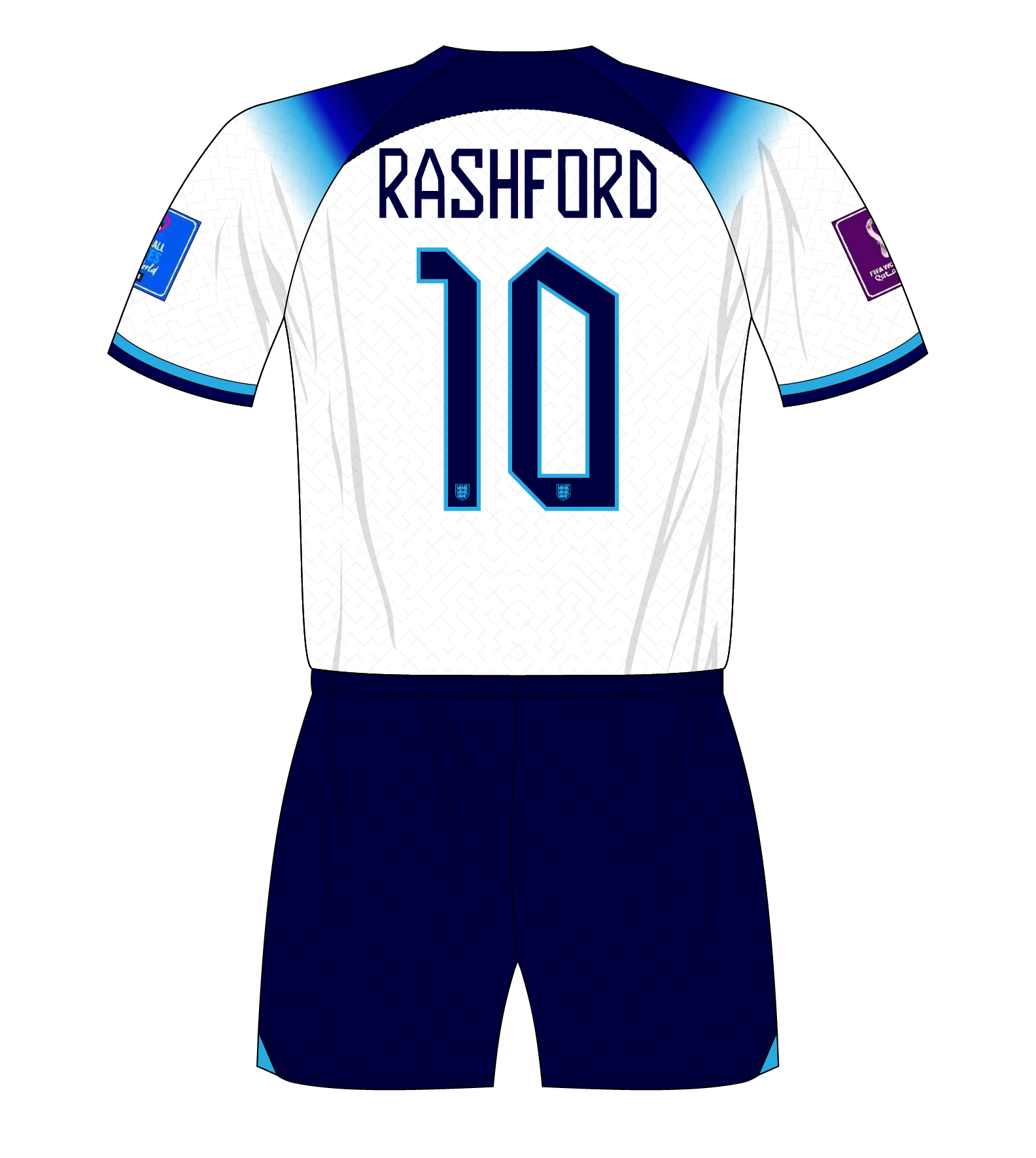 Number 10 Rashford England-2022-World-Cup-home-number-10-Rashford – Museum of Jerseys